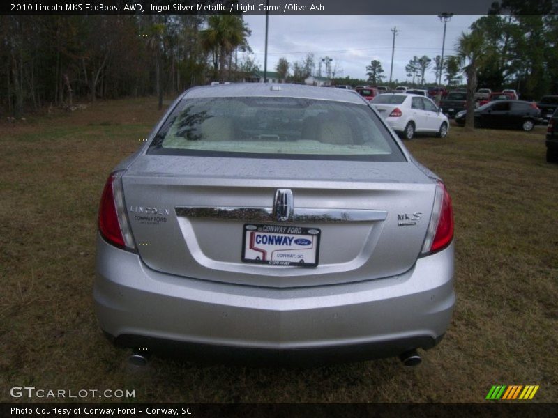 Ingot Silver Metallic / Light Camel/Olive Ash 2010 Lincoln MKS EcoBoost AWD
