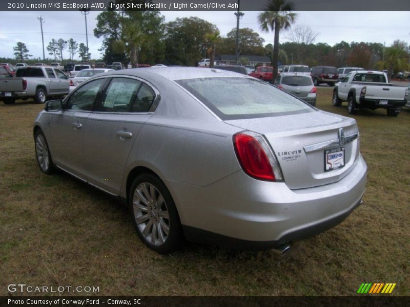 Ingot Silver Metallic / Light Camel/Olive Ash 2010 Lincoln MKS EcoBoost AWD