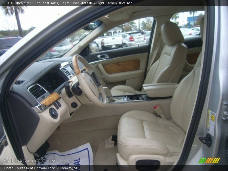 Ingot Silver Metallic / Light Camel/Olive Ash 2010 Lincoln MKS EcoBoost AWD