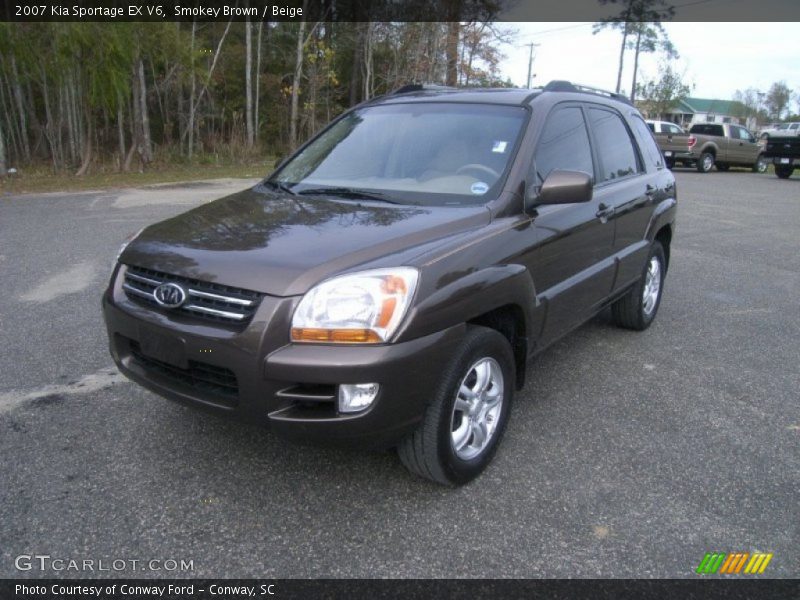 Smokey Brown / Beige 2007 Kia Sportage EX V6