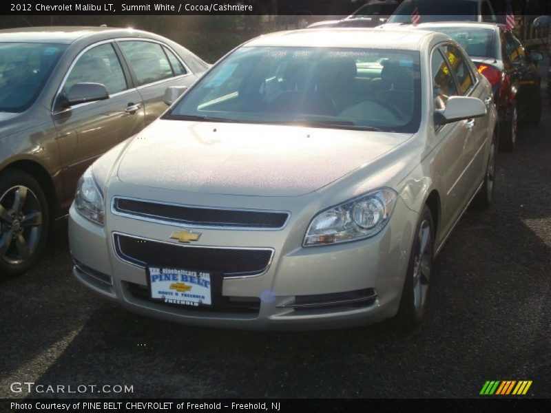 Summit White / Cocoa/Cashmere 2012 Chevrolet Malibu LT