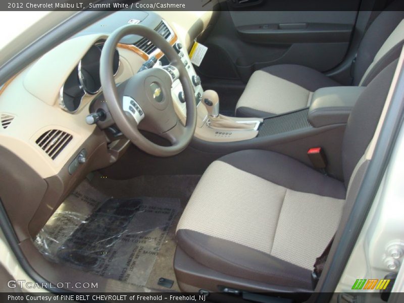 Summit White / Cocoa/Cashmere 2012 Chevrolet Malibu LT