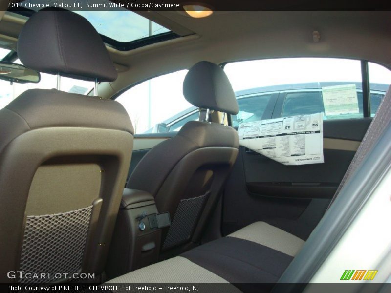 Summit White / Cocoa/Cashmere 2012 Chevrolet Malibu LT