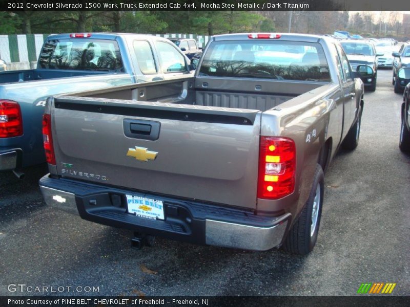 Mocha Steel Metallic / Dark Titanium 2012 Chevrolet Silverado 1500 Work Truck Extended Cab 4x4