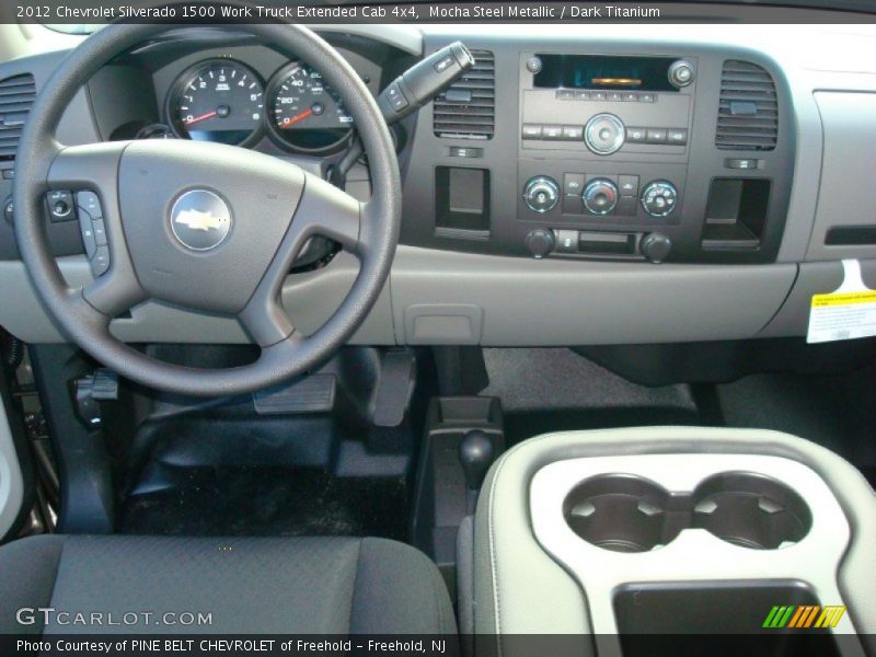 Mocha Steel Metallic / Dark Titanium 2012 Chevrolet Silverado 1500 Work Truck Extended Cab 4x4