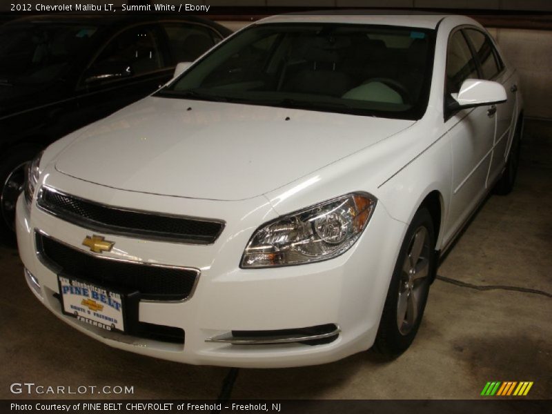 Summit White / Ebony 2012 Chevrolet Malibu LT