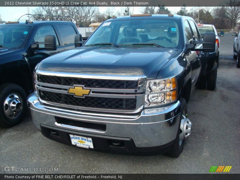 Black / Dark Titanium 2012 Chevrolet Silverado 3500HD LS Crew Cab 4x4 Dually