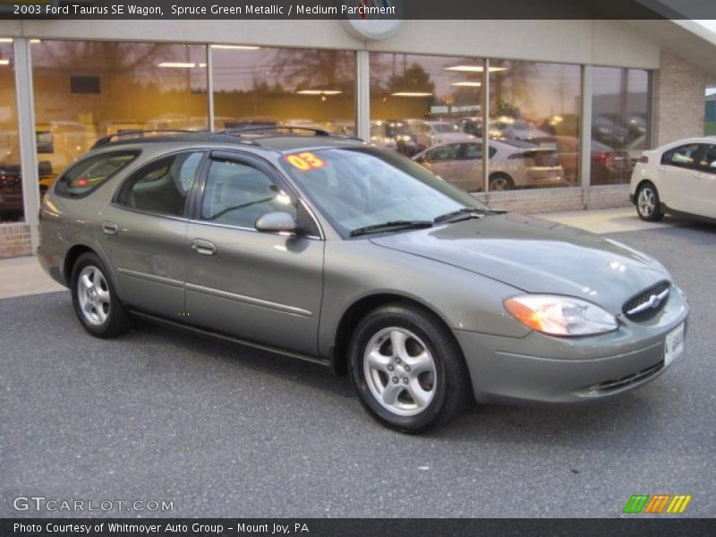 Spruce Green Metallic / Medium Parchment 2003 Ford Taurus SE Wagon