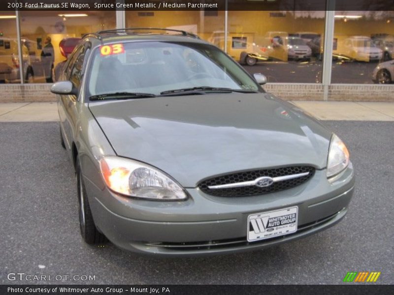 Spruce Green Metallic / Medium Parchment 2003 Ford Taurus SE Wagon