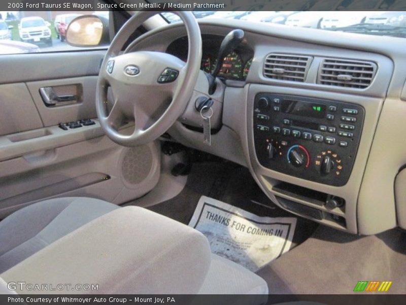 Spruce Green Metallic / Medium Parchment 2003 Ford Taurus SE Wagon