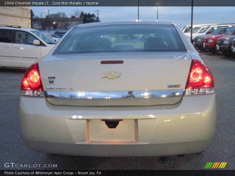 Gold Mist Metallic / Neutral 2009 Chevrolet Impala LT