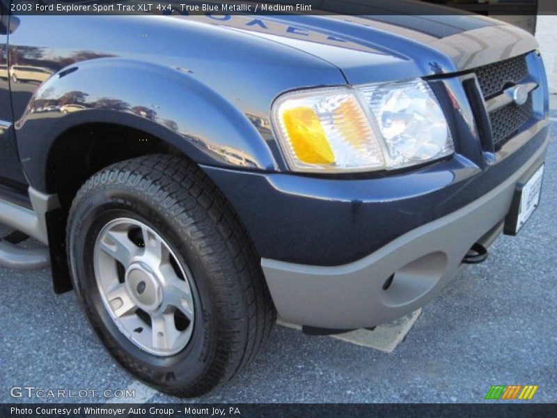 True Blue Metallic / Medium Flint 2003 Ford Explorer Sport Trac XLT 4x4