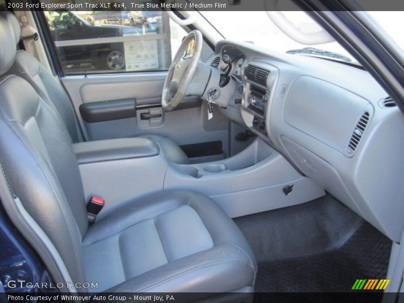 True Blue Metallic / Medium Flint 2003 Ford Explorer Sport Trac XLT 4x4