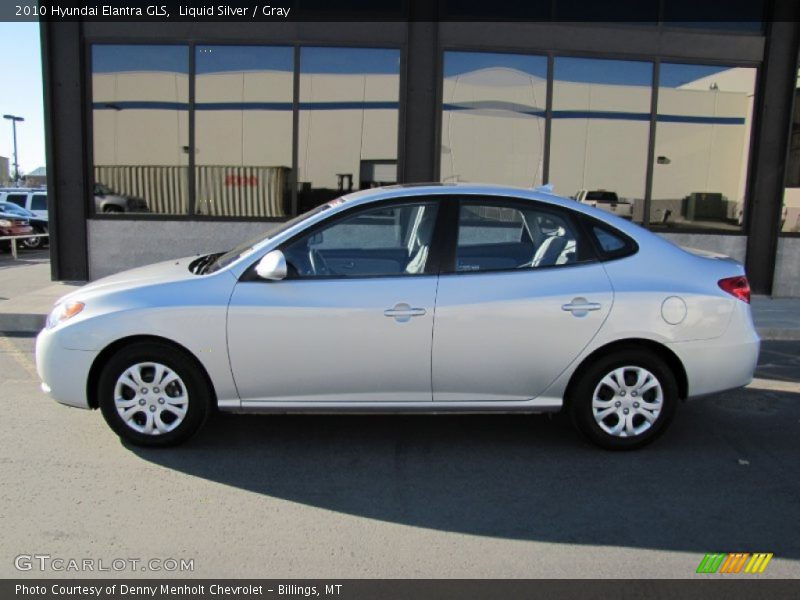 Liquid Silver / Gray 2010 Hyundai Elantra GLS
