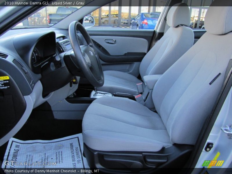 Liquid Silver / Gray 2010 Hyundai Elantra GLS