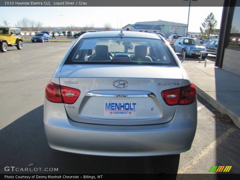 Liquid Silver / Gray 2010 Hyundai Elantra GLS