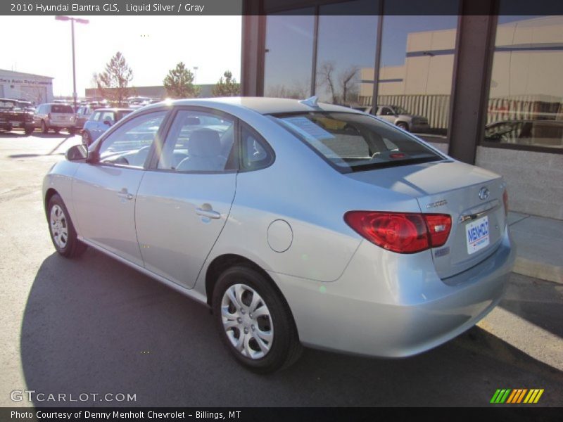 Liquid Silver / Gray 2010 Hyundai Elantra GLS