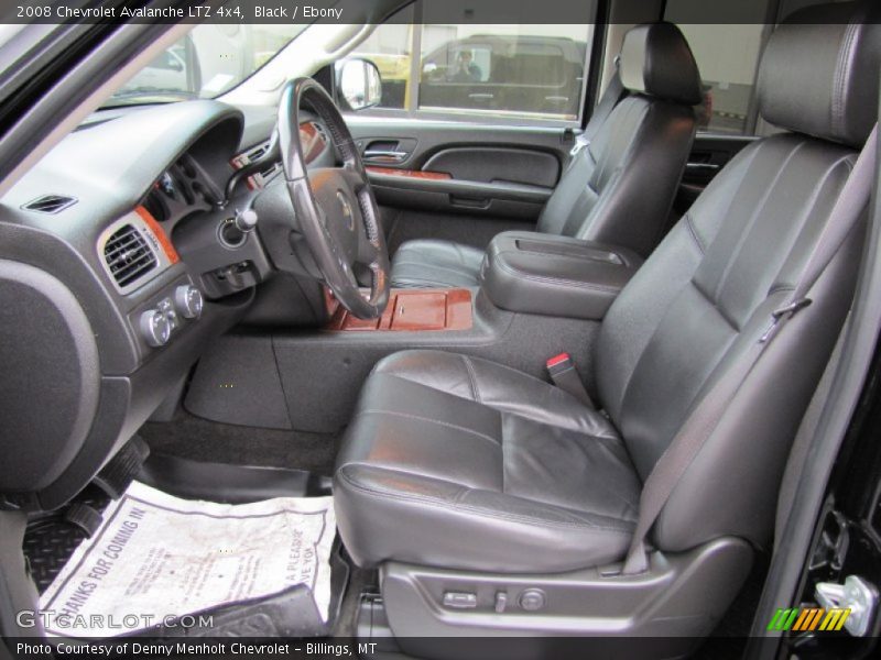  2008 Avalanche LTZ 4x4 Ebony Interior