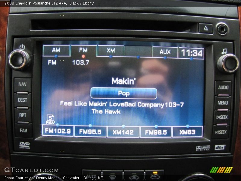Black / Ebony 2008 Chevrolet Avalanche LTZ 4x4