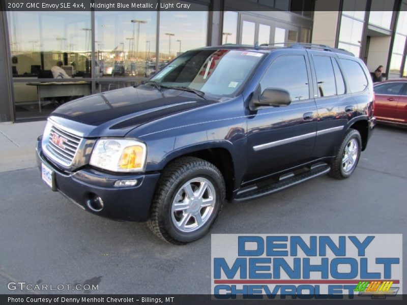 Midnight Blue Metallic / Light Gray 2007 GMC Envoy SLE 4x4