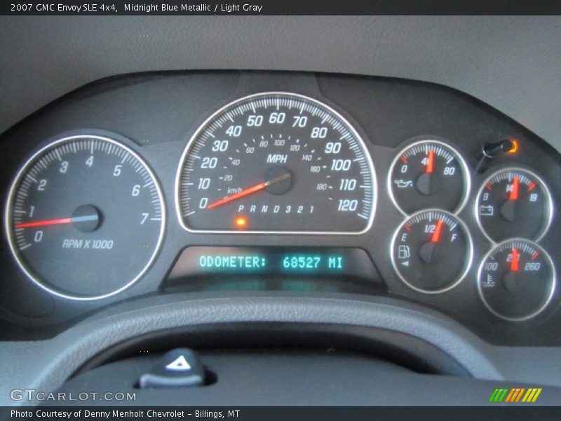 Midnight Blue Metallic / Light Gray 2007 GMC Envoy SLE 4x4