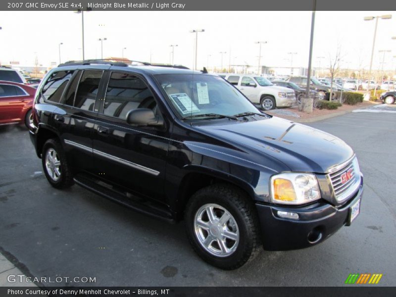 Midnight Blue Metallic / Light Gray 2007 GMC Envoy SLE 4x4