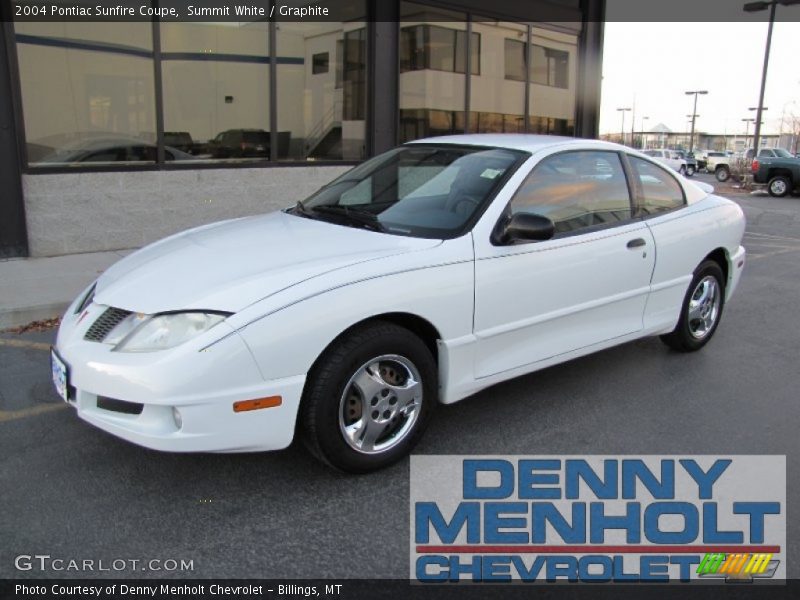 Summit White / Graphite 2004 Pontiac Sunfire Coupe