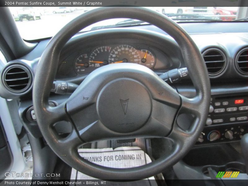 Summit White / Graphite 2004 Pontiac Sunfire Coupe