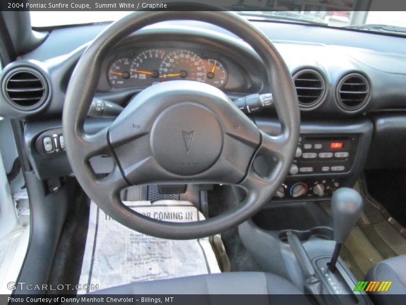 Summit White / Graphite 2004 Pontiac Sunfire Coupe