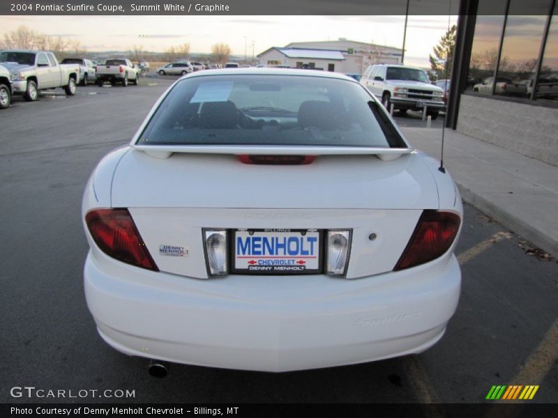 Summit White / Graphite 2004 Pontiac Sunfire Coupe