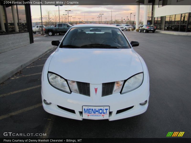 Summit White / Graphite 2004 Pontiac Sunfire Coupe