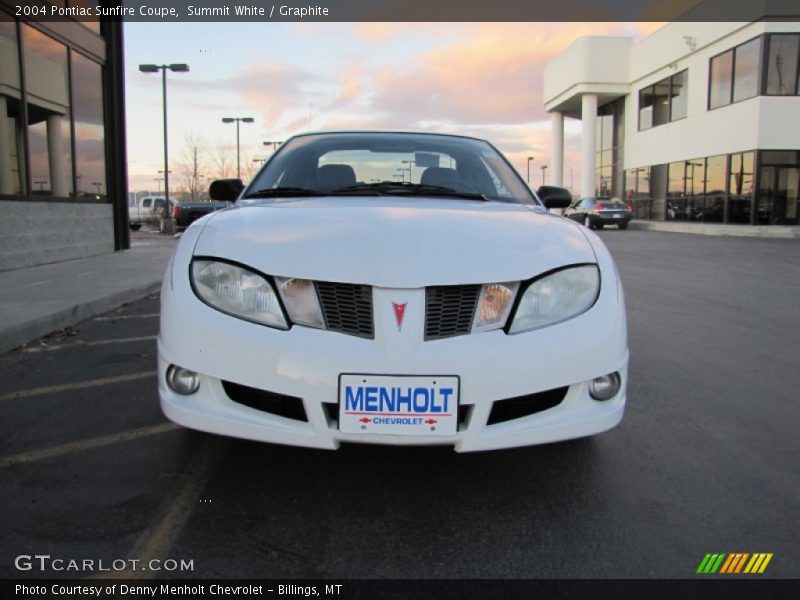 Summit White / Graphite 2004 Pontiac Sunfire Coupe