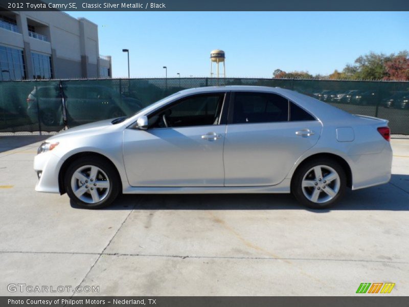 Classic Silver Metallic / Black 2012 Toyota Camry SE