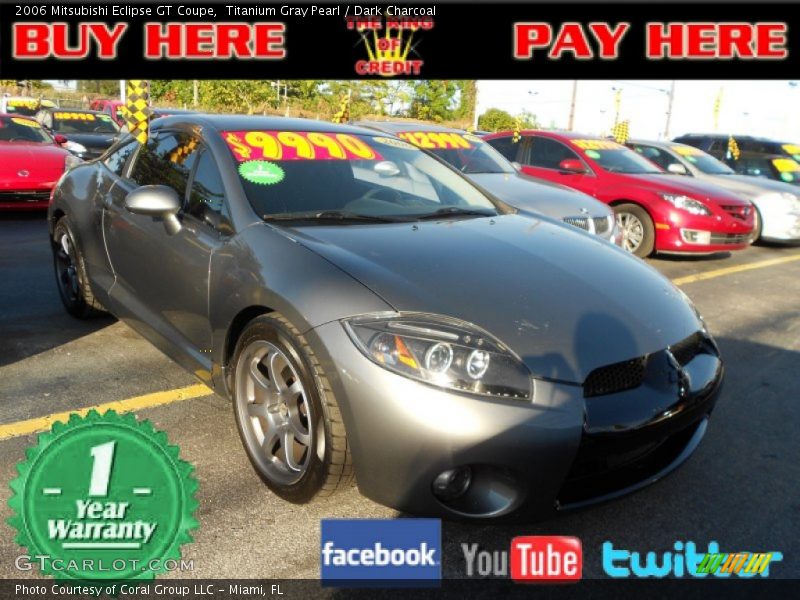 Titanium Gray Pearl / Dark Charcoal 2006 Mitsubishi Eclipse GT Coupe