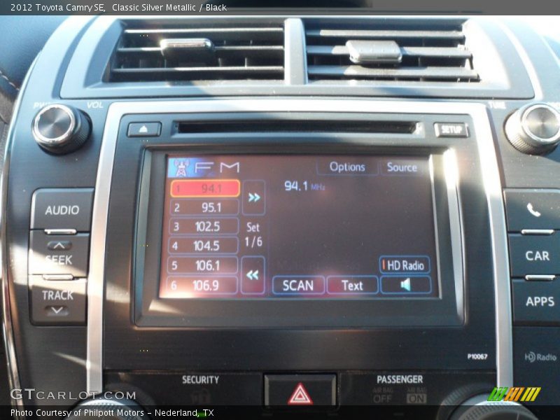 Classic Silver Metallic / Black 2012 Toyota Camry SE