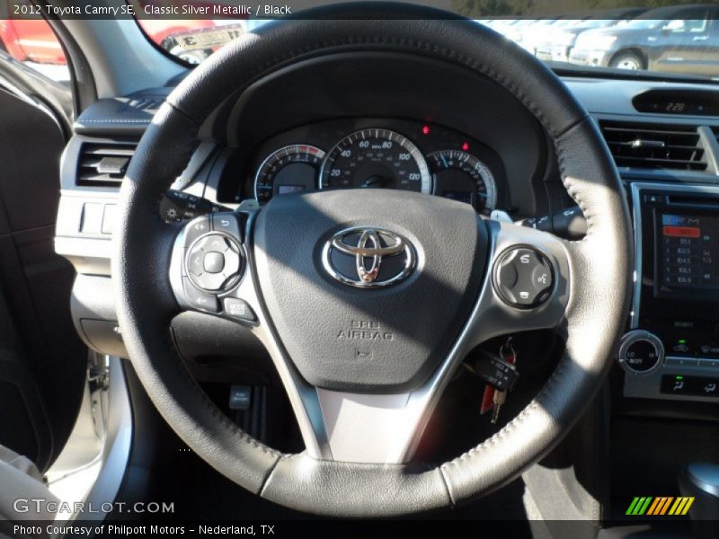 Classic Silver Metallic / Black 2012 Toyota Camry SE