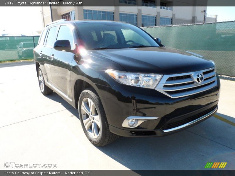 Black / Ash 2012 Toyota Highlander Limited