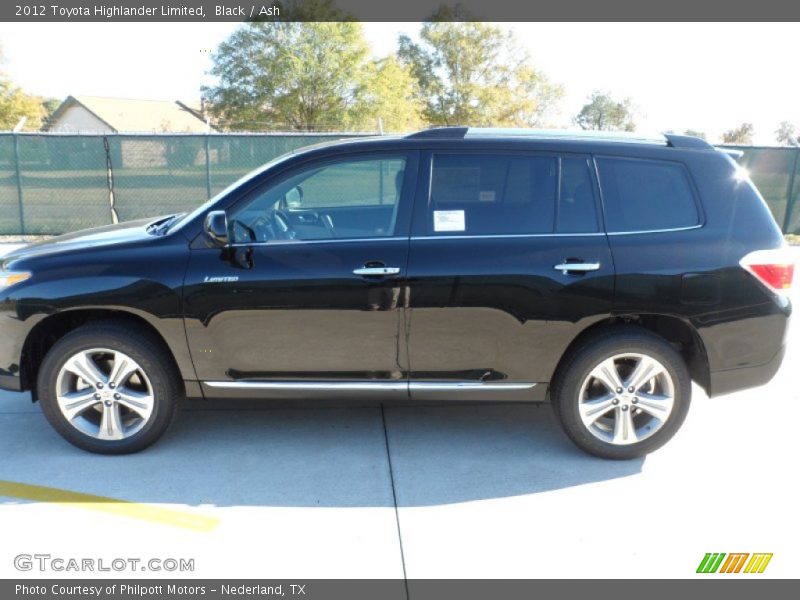 Black / Ash 2012 Toyota Highlander Limited