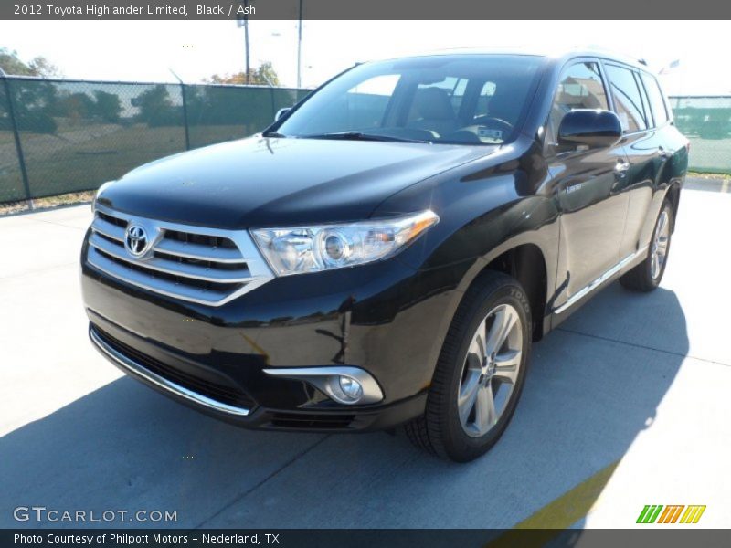 Black / Ash 2012 Toyota Highlander Limited
