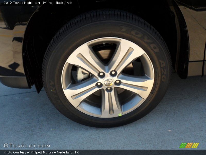 Black / Ash 2012 Toyota Highlander Limited