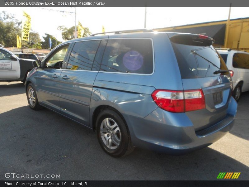 Ocean Mist Metallic / Gray 2005 Honda Odyssey EX-L