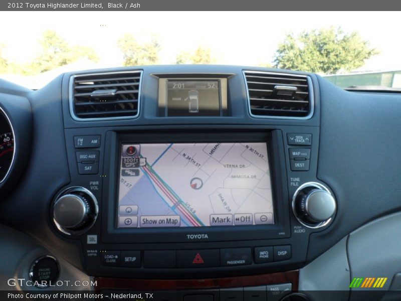 Black / Ash 2012 Toyota Highlander Limited