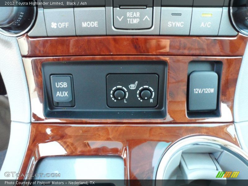 Black / Ash 2012 Toyota Highlander Limited
