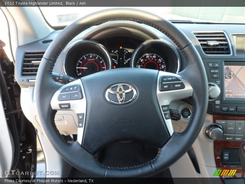 Black / Ash 2012 Toyota Highlander Limited