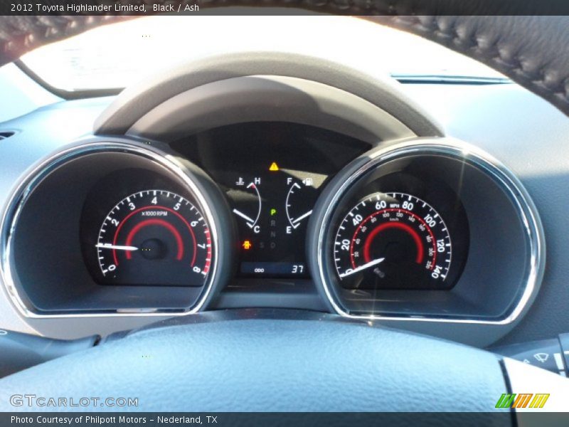 Black / Ash 2012 Toyota Highlander Limited