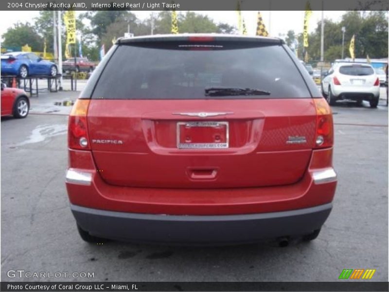 Inferno Red Pearl / Light Taupe 2004 Chrysler Pacifica AWD