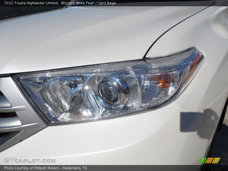 Blizzard White Pearl / Sand Beige 2012 Toyota Highlander Limited