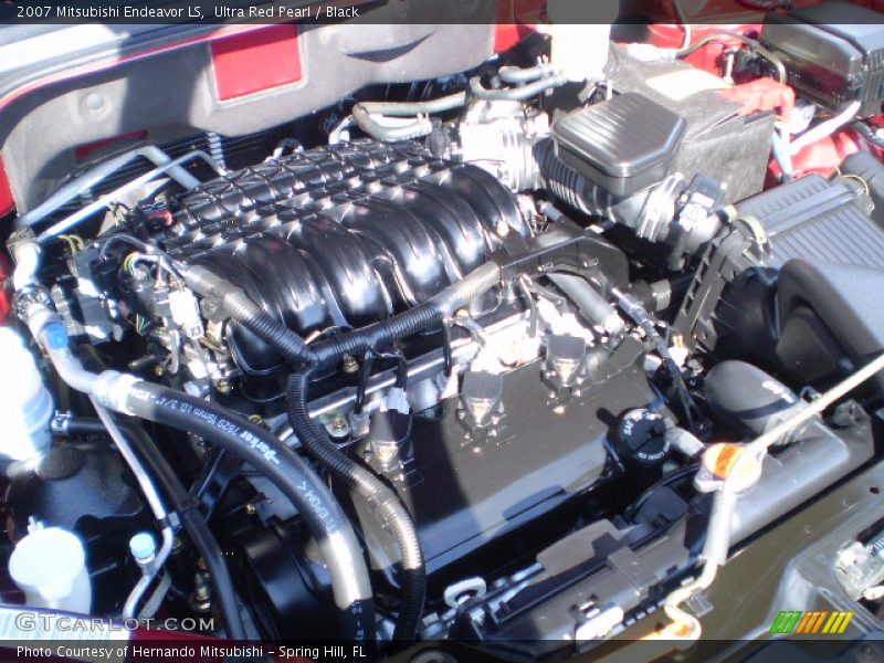 Ultra Red Pearl / Black 2007 Mitsubishi Endeavor LS