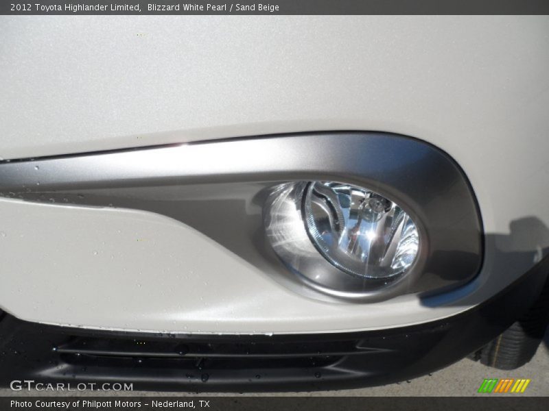Blizzard White Pearl / Sand Beige 2012 Toyota Highlander Limited