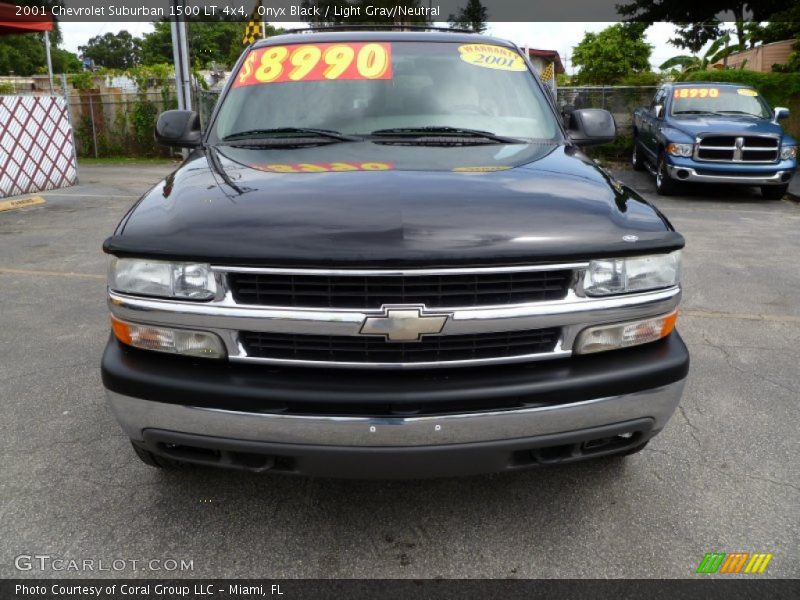 Onyx Black / Light Gray/Neutral 2001 Chevrolet Suburban 1500 LT 4x4